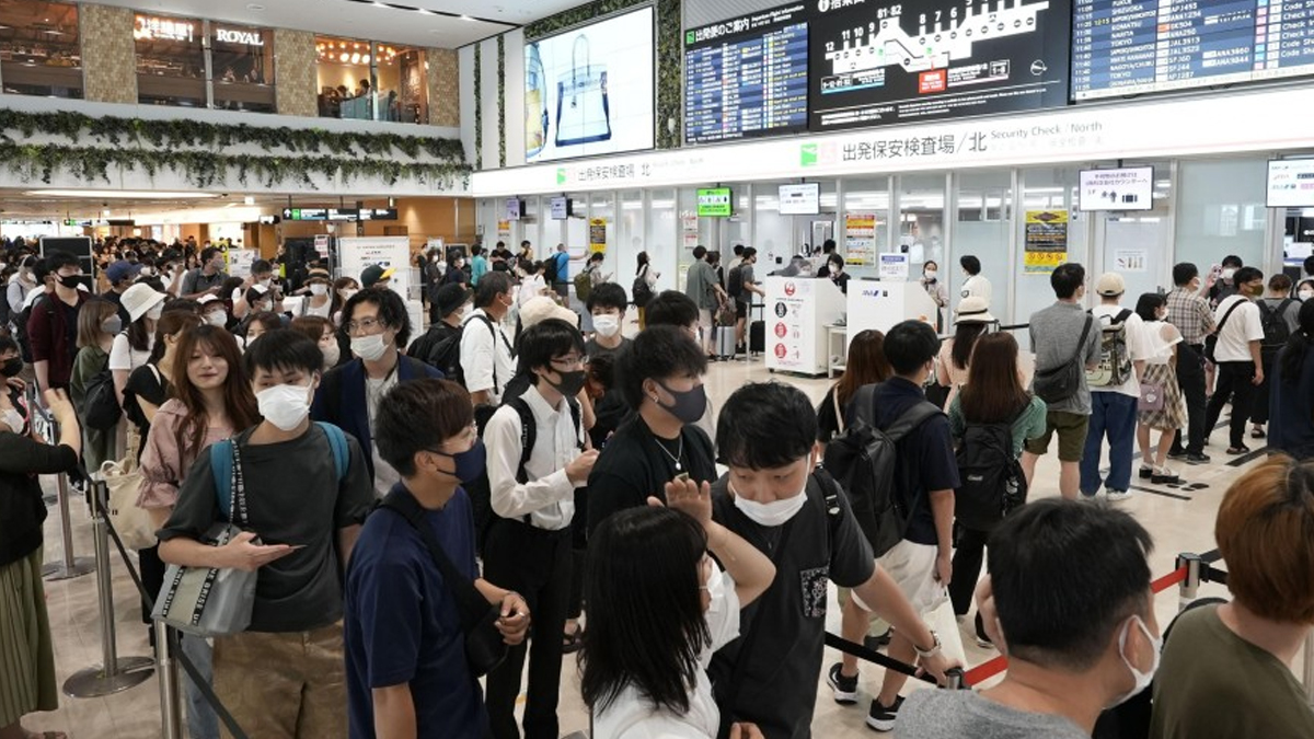 कोभिड मत्थर भएसँगै जापानका विमानस्थलहरूमा यात्रीको चाप बढ्यो